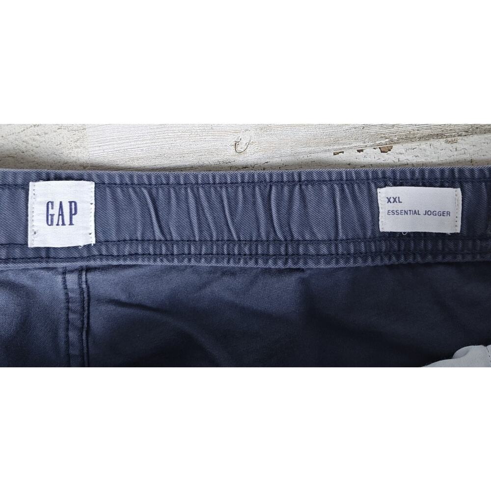GAP Men's Essential Jogger Pants Dark Pearl Size XXL Draw String Waist - Picture 3 of 8